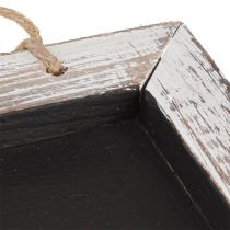 Artikel Svarta tavla för upphängning av vintage svart vit 24,5×20cm 2st