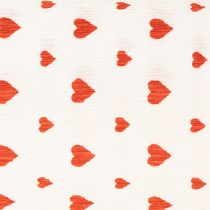 Artikel Crepe Paper with Hearts Florist&#39;s Crepe Mors Dag Röd, Vit 50×250cm