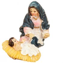 Artikel Nativity figurer set 11 färgglada figurer handmålade 3,5-9,5 cm