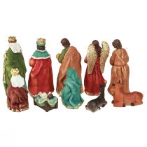 Artikel Nativity figurer set handmålad polyresin 5,5-12cm 10st
