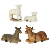 Artikel Julkrubba djur till jul julkrubba set 6-11cm 4 st