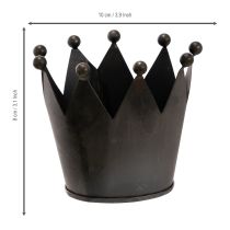 Artikel Metallkrona, liten dekorativ krona för bordsdekoration, 10 cm