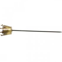 Artikel Värmeljushållare krona till sticka mässing Ø9,5cm H50cm