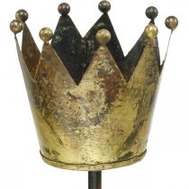 Artikel Värmeljushållare krona till sticka mässing Ø9,5cm H50cm