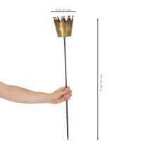Artikel Dekorativ krona på pinne, vintagedekoration för krukväxter, 73 cm