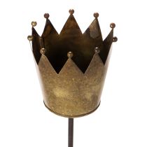 Artikel Dekorativ krona på pinne, vintagedekoration för krukväxter, 73 cm