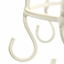 Artikel Dekorativ krona med krok för upphängning av vit Ø29cm