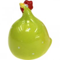 Dekorativ kyckling keramik dekorativ figur påsk färgglad assorterad H6cm 6 stycken
