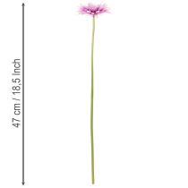 Artikel Konstgjorda Gerberablommor, Lila, 47 cm, 6 stycken