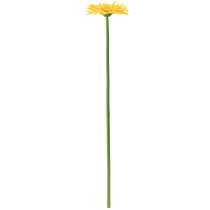 Artikel Konstgjorda blommor Gerbera solgul trädgårdsblomma 47cm