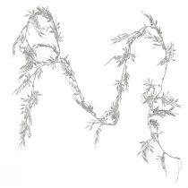 Artikel Konstgjord girlang silverglitter ormbunksbladsgirlang 180cm 3 st