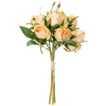Artikel Konstgjord rosbukett, realistisk dekoration för vardagsrum, 31 cm, 3 stycken
