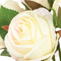 Artikel Konstgjorda Rosor Konstgjorda Blommor Bunch Cream 36cm 12st