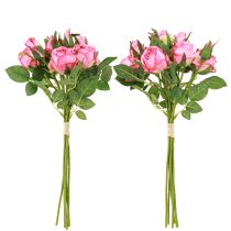 Artikel Konstgjorda rosor i ett gäng Konstgjorda blommor Rosa 36cm 12st