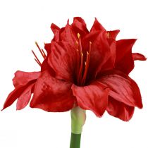 Konstgjord Amaryllis Julblommor Röda Konstgjorda Blommor L40cm