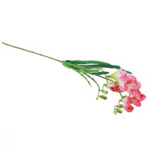 Artikel Konstgjorda trädgårdsblommor Freesia Rosa 58cm