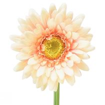 Artikel Konstgjorda blommor Gerbera Aprikos 47cm
