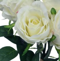 Artikel Konstgjorda rosor i ett gäng vita 30cm 8st