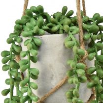 Artikel Konstgjorda suckulenter hängande ormsten i en keramikkruka 40cm