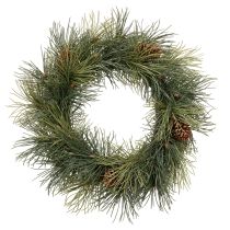 Artikel Konstgjord krans av tallkvistar med kottar 60 cm