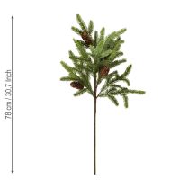 Artikel Konstgjord grangren med riktiga kottar julgren 78cm