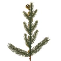 Artikel Konstgjord grangren med guldfärgade mini julgranskulor, 46 cm, 2 stycken