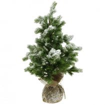 Konstgjord mini julgran i säck Snowy Ø32cm H55cm