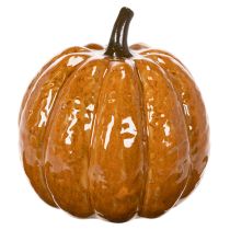 Artikel Keramisk pumpa Halloween LED-dekoration 15 cm