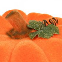 Pumpa deco orange stor Flockad höstdekor Ø30cm
