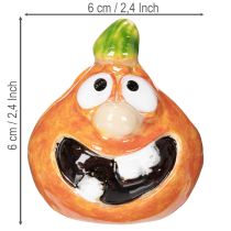 Artikel Dekorativ pumpafigur som rolig höstdekoration, 6 cm, 2 stycken