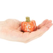 Artikel Pumpaset: Små dekorativa pumpor för höstdekoration, 5 cm, 3 stycken