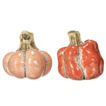 Artikel Pumpaset: Små dekorativa pumpor för höstdekoration, 5 cm, 3 stycken