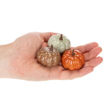 Artikel Minipumpadekorationset, höst- och halloweendekorationer, blandade färger, 4 cm, 24 delar