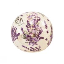 Artikel Keramikkula liten lavendel keramisk dekoration lila kräm Ø9,5cm