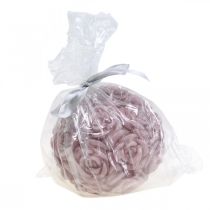 Artikel Runt rosa roskulleljus Ø10,5 cm Romantisk ljusdekoration Bröllopsbordsdekoration