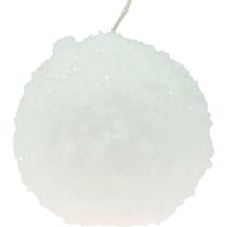 Artikel Vintermagiska bollljus vita snöbollseffekt Ø10cm set med 4 för festlig dekoration