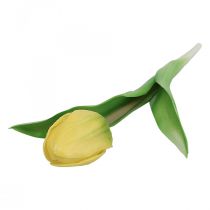 Konstgjord tulpan Gul Real Touch Vårblomma H21cm