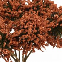 Artikel Konstgjorda blommor bruna dekorativa blommor i ett gäng om 4 stycken