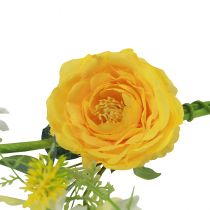 Artikel Konstgjorda blommor dekorativ hängare vår sommar gul vit 150cm