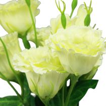 Artikel Konstgjorda blommor Eustoma Lisianthus gulgrön 52cm 5st