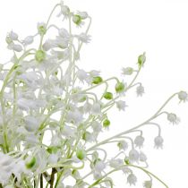 Konstgjorda blommor, konstgjorda liljekonvaljer dekoration vit 38cm 5st
