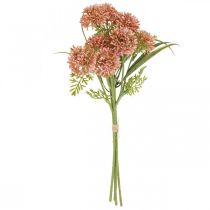 Artikel Konstgjorda blommor rosa allium dekoration prydnadslökar 34cm 3st i gäng