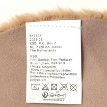 Artikel Fuskpäls dekorativ päls rund bordslöpare pälsmatta brun Ø38cm