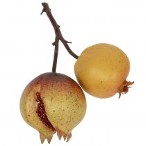 Konstgjord frukt granatäpple med frön Ø6cm - Ø7cm L18cm