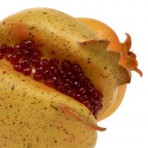 Konstgjord frukt granatäpple med frön Ø6cm - Ø7cm L18cm