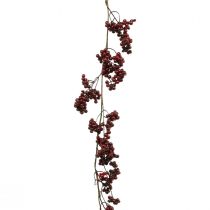 Konstgjord växt, hjortron, bärgirlang, röd vinterbär L180cm
