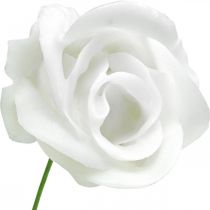 Artikel Konstgjorda rosor grädde vax rosor dekorativa rosor vax Ø6cm 18 st