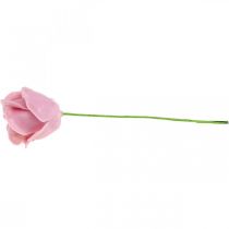 Artikel Konstgjorda rosor rosa vaxrosor dekorativa rosor vax Ø6cm 18 st