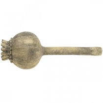 Artikel Konststensdekor vallmo antik dekoration brun Ø13cm L37,5cm