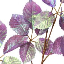 Artikel Konstgjorda grenblad dekoration lila metallic L103cm 2st